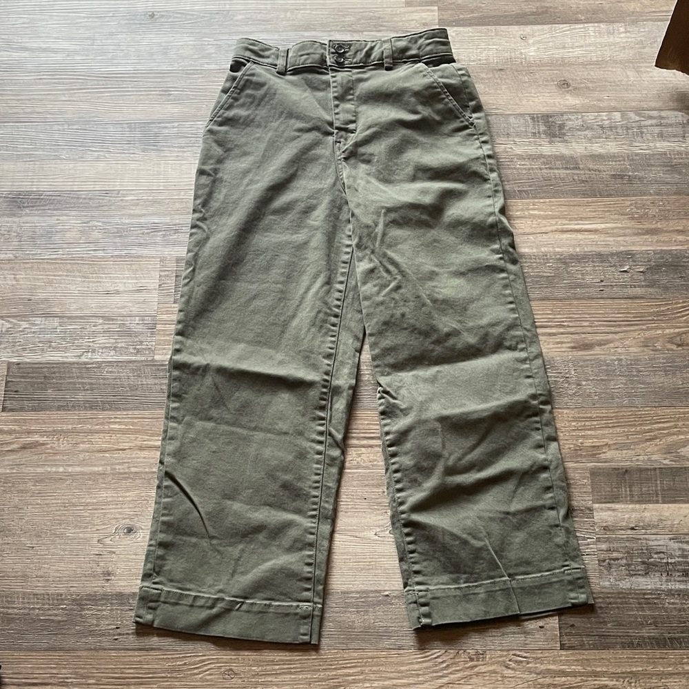 Everlane Olive Wide Leg Pants